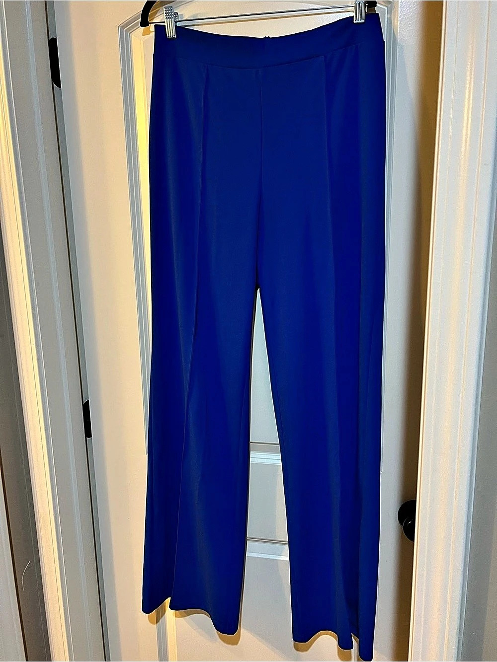 Fashion Nova Victoria High Waisted Dress Pants Wide Leg in Blue 1XL NWT H100
